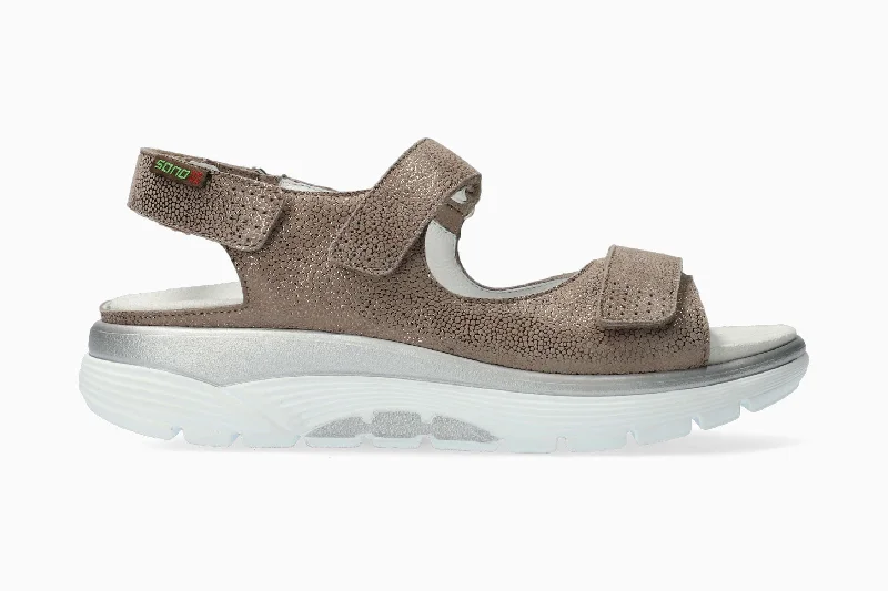 Sustainable Women's Recycled Material Sandals in Beige for Eco - Conscious ShoppersNorine - Dark Taupe Sustainable Women's Recycled Material Sandals in Beige for Eco - Conscious ShoppersNorine - Dark Taupe