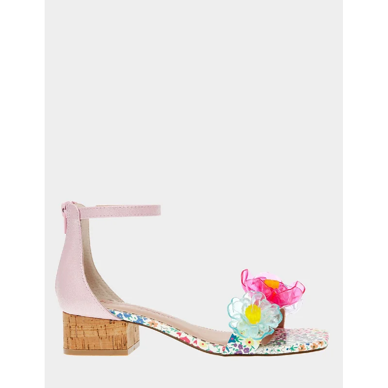 Women's Cork - Soled Espadrille Sandals with a Rope - Trimmed Upper in Navy for a Summer VibeOaklee Pink Multi Women's Cork - Soled Espadrille Sandals with a Rope - Trimmed Upper in Navy for a Summer VibeOaklee Pink Multi