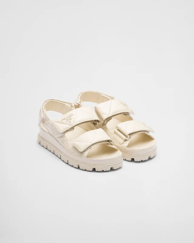 Women's Cork - Soled Espadrille Sandals with a Rope - Trimmed Upper in Navy for a Summer VibePrada Patent Leather Sandal Women's Cork - Soled Espadrille Sandals with a Rope - Trimmed Upper in Navy for a Summer VibePrada Patent Leather Sandal