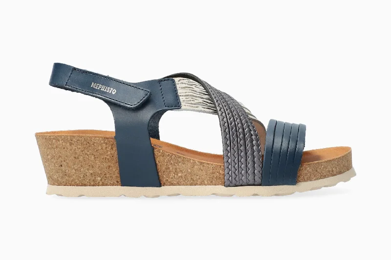 Anti - Slip Women's Sandals with a Grooved Sole in Green for Outdoor AdventuresRenza - Navy Anti - Slip Women's Sandals with a Grooved Sole in Green for Outdoor AdventuresRenza - Navy