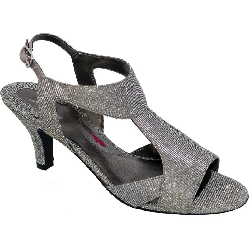 Women's Sandals with a Glitter - Coated Strap in Gold for a Sparkly Summer OutfitRos Hommerson Womens Lucky T-Strap Heel Sandals Women's Sandals with a Glitter - Coated Strap in Gold for a Sparkly Summer OutfitRos Hommerson Womens Lucky T-Strap Heel Sandals