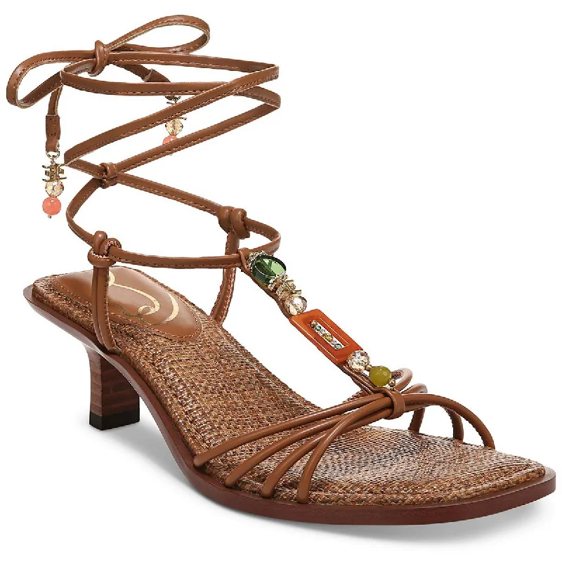 Child - Friendly Women's Sandals with a Secure Buckle in Purple for Moms on the GoSam Edelman Womens Dacie Faux Leather Square Toe Heels