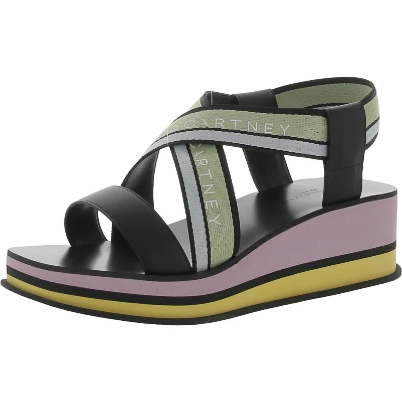 Women's Cork - Soled Espadrille Sandals with a Rope - Trimmed Upper in Navy for a Summer VibeStella McCartney Womens Elyse Strappy Slingback Wedge Sandals Women's Cork - Soled Espadrille Sandals with a Rope - Trimmed Upper in Navy for a Summer VibeStella McCartney Womens Elyse Strappy Slingback Wedge Sandals