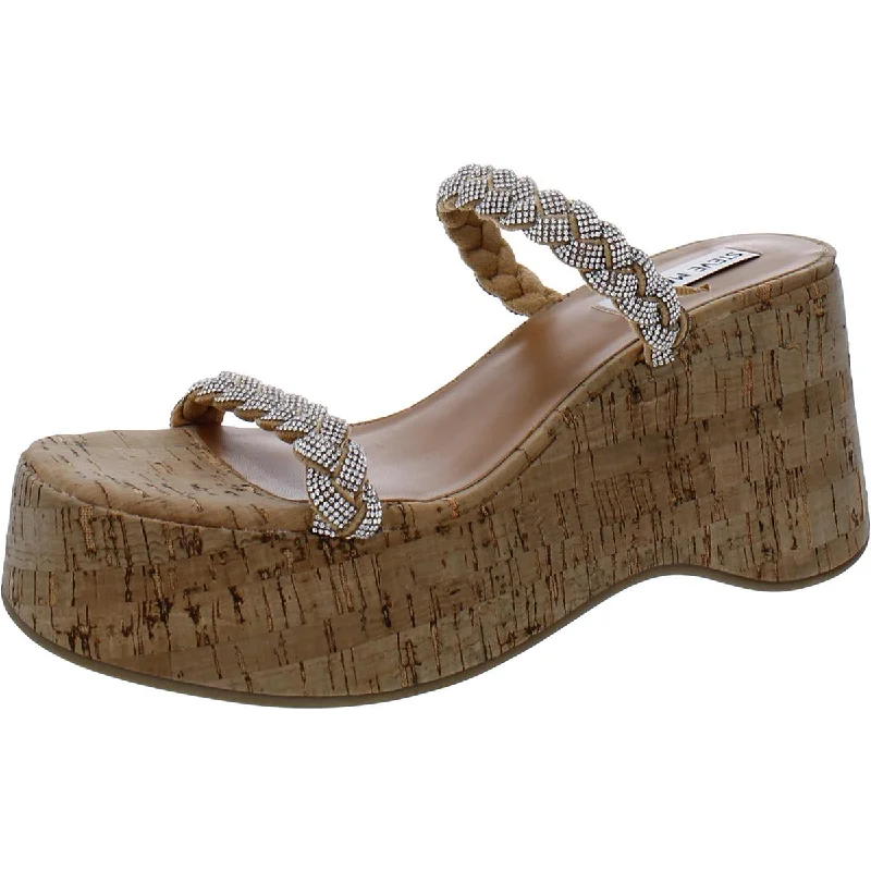 Waterproof Women's Rubber Beach Sandals with Arch Support in Blue for Water ActivitiesSteve Madden Womens Danya Rhinestone Braided Platform Sandals Waterproof Women's Rubber Beach Sandals with Arch Support in Blue for Water ActivitiesSteve Madden Womens Danya Rhinestone Braided Platform Sandals
