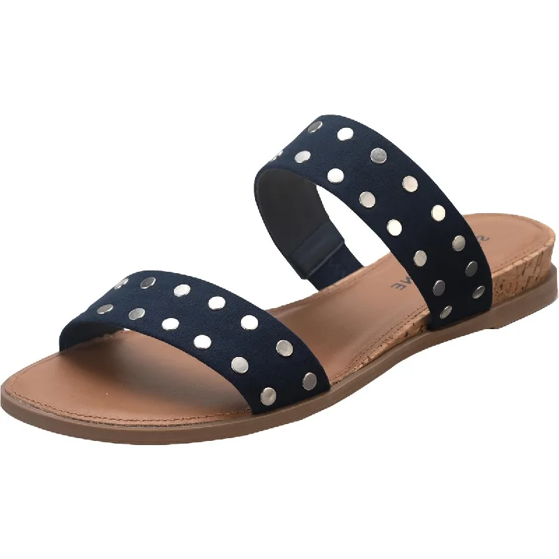 Waterproof Women's Rubber Beach Sandals with Arch Support in Blue for Water ActivitiesSun + Stone Womens SS EASTEN Woven Slip On Flat Sandals Waterproof Women's Rubber Beach Sandals with Arch Support in Blue for Water ActivitiesSun + Stone Womens SS EASTEN Woven Slip On Flat Sandals