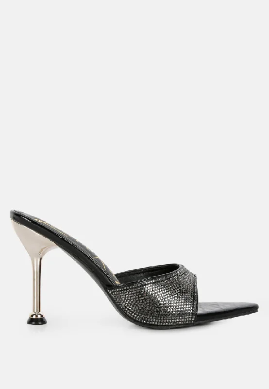 Shock - Absorbing Women's Sandals with a Soft Insole in Black for Active Lifestylessundai rhinestone embellished stiletto sandals Shock - Absorbing Women's Sandals with a Soft Insole in Black for Active Lifestylessundai rhinestone embellished stiletto sandals