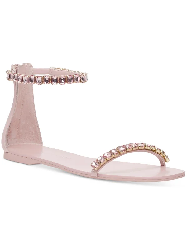 Women's Sandals with a Glitter - Coated Strap in Gold for a Sparkly Summer OutfitThe Carmel 2 Womens Rhinestone Open Toe Ankle Strap Women's Sandals with a Glitter - Coated Strap in Gold for a Sparkly Summer OutfitThe Carmel 2 Womens Rhinestone Open Toe Ankle Strap