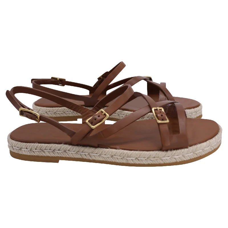 Waterproof Women's Rubber Beach Sandals with Arch Support in Blue for Water ActivitiesTod's Strappy Sandals in Brown Leather Waterproof Women's Rubber Beach Sandals with Arch Support in Blue for Water ActivitiesTod's Strappy Sandals in Brown Leather