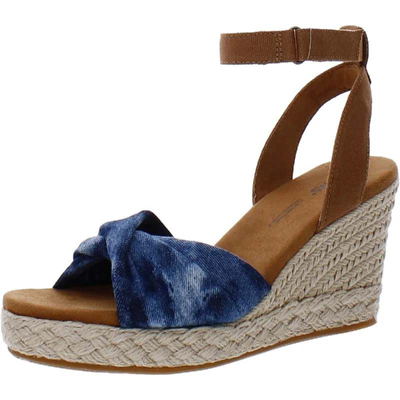 Women's Sandals with a Wedge Heel and a Tassel Detail in Orange for a Trendy LookToms Womens Marisela Twist-Front Platform Wedge Sandals Women's Sandals with a Wedge Heel and a Tassel Detail in Orange for a Trendy LookToms Womens Marisela Twist-Front Platform Wedge Sandals