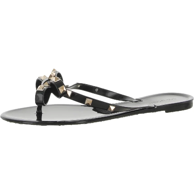 Women's Flat Slide Sandals with a Memory Foam Insole in White for All - Day ComfortTop Moda Womens Reba 1 Bow Slip On Thong Sandals Women's Flat Slide Sandals with a Memory Foam Insole in White for All - Day ComfortTop Moda Womens Reba 1 Bow Slip On Thong Sandals