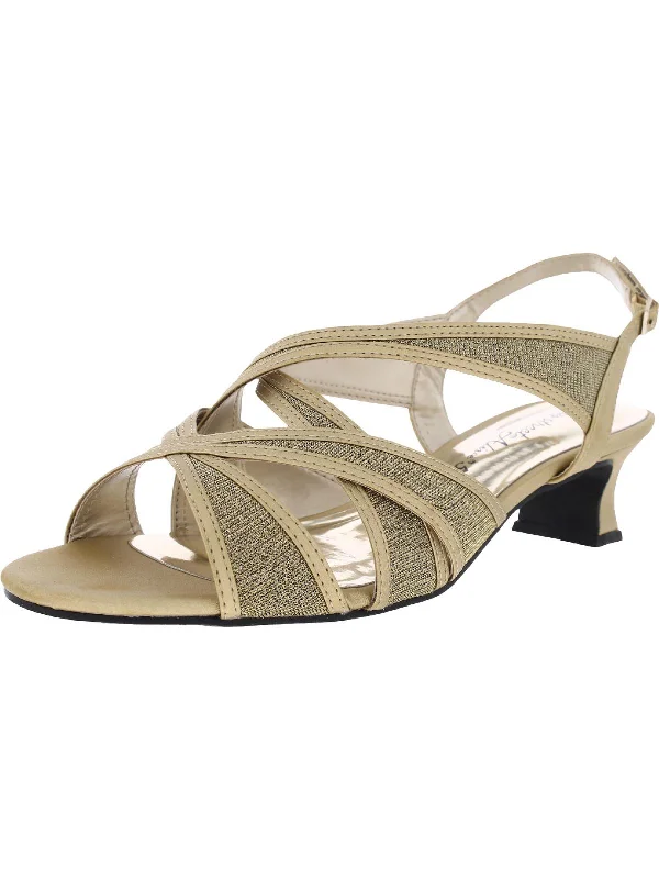 Women's Sandals with a Glitter - Coated Strap in Gold for a Sparkly Summer OutfitTristen Womens Heels Women's Sandals with a Glitter - Coated Strap in Gold for a Sparkly Summer OutfitTristen Womens Heels