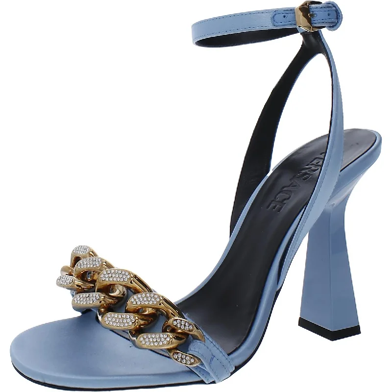 Child - Friendly Women's Sandals with a Secure Buckle in Purple for Moms on the GoVersace Womens Sandalo Satin Ankle Strap Heels Child - Friendly Women's Sandals with a Secure Buckle in Purple for Moms on the GoVersace Womens Sandalo Satin Ankle Strap Heels