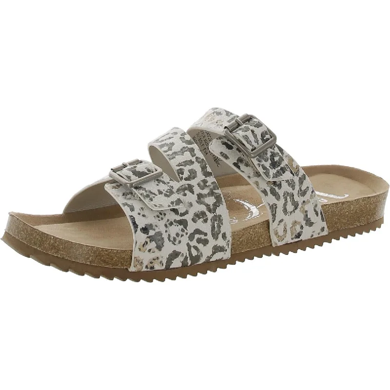 Sustainable Women's Recycled Material Sandals in Beige for Eco - Conscious ShoppersVery G Womens Taurus Faux Leather Slip-On Slide Sandals Sustainable Women's Recycled Material Sandals in Beige for Eco - Conscious ShoppersVery G Womens Taurus Faux Leather Slip-On Slide Sandals