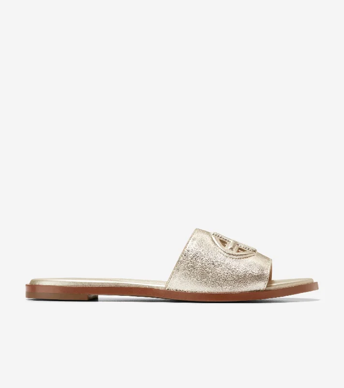 Elastic - Strap Women's Sandals with a Padded Toe in Teal for Easy On - and - OffWomen's Flynn Logo Slide Sandal Elastic - Strap Women's Sandals with a Padded Toe in Teal for Easy On - and - OffWomen's Flynn Logo Slide Sandal