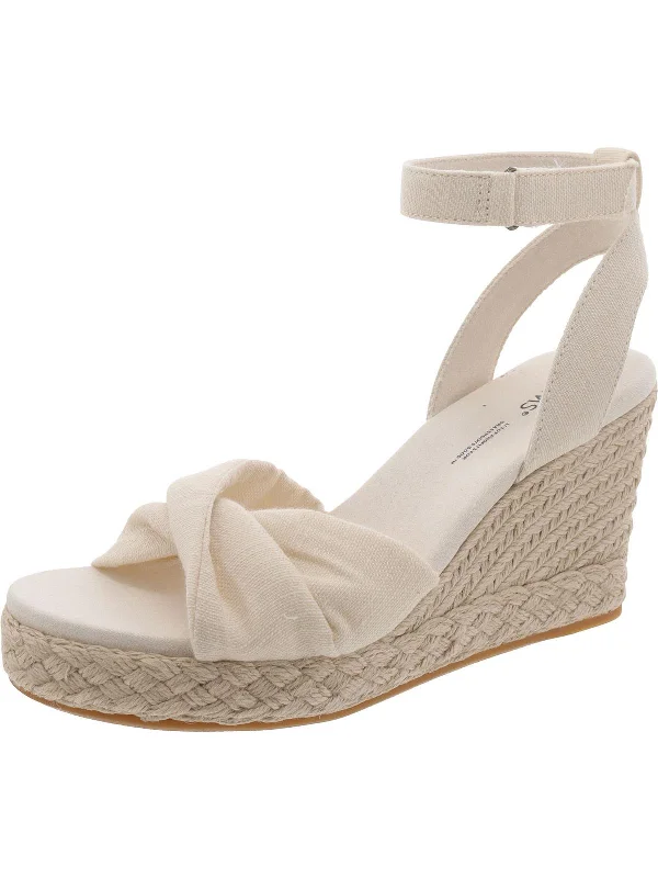 Women's Leather - Strapped Sandals with a Braided Detail in Brown for a Rustic AppealWomens Canvas Wedge Espadrilles Women's Leather - Strapped Sandals with a Braided Detail in Brown for a Rustic AppealWomens Canvas Wedge Espadrilles