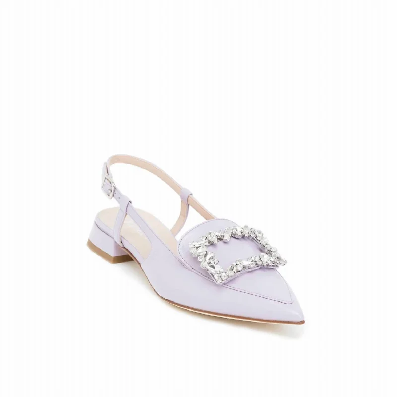 Women's Sandals with a Glitter - Coated Strap in Gold for a Sparkly Summer OutfitWomen's Leather Slingback Shoe In Purple Women's Sandals with a Glitter - Coated Strap in Gold for a Sparkly Summer OutfitWomen's Leather Slingback Shoe In Purple