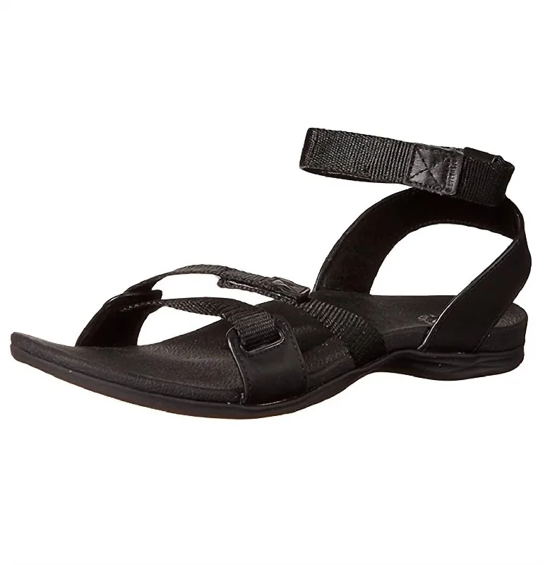 Child - Friendly Women's Sandals with a Secure Buckle in Purple for Moms on the GoWomen's Webbed Sandal In Black Child - Friendly Women's Sandals with a Secure Buckle in Purple for Moms on the GoWomen's Webbed Sandal In Black