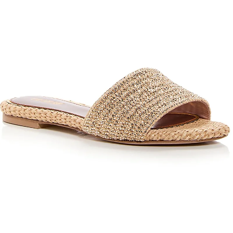 Plus Size Women's Wide - Width Platform Sandals in Black for Added Comfort and HeightWomens Woven Slip On Slide Sandals Plus Size Women's Wide - Width Platform Sandals in Black for Added Comfort and HeightWomens Woven Slip On Slide Sandals