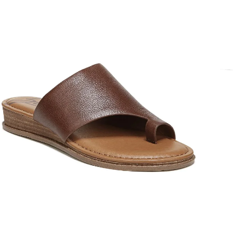 Women's Flat Slide Sandals with a Memory Foam Insole in White for All - Day ComfortZodiac Womens Giada Toe Loop Slip On Slide Sandals Women's Flat Slide Sandals with a Memory Foam Insole in White for All - Day ComfortZodiac Womens Giada Toe Loop Slip On Slide Sandals
