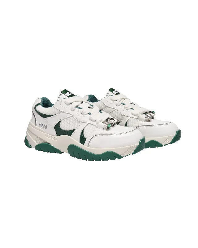 Chunky - Sole Women's Platform Sneakers in White for a Trendy Street Style LookCatfish Sneakers - Axel Arigato - White/Green Kale - Leather Chunky - Sole Women's Platform Sneakers in White for a Trendy Street Style LookCatfish Sneakers - Axel Arigato - White/Green Kale - Leather