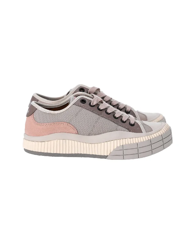 Sparkly Rhinestone - Embellished Women's Sneakers for a Glamorous and Eye - Catching LookChloe Clint Sneakers in Grey Nylon Sparkly Rhinestone - Embellished Women's Sneakers for a Glamorous and Eye - Catching LookChloe Clint Sneakers in Grey Nylon