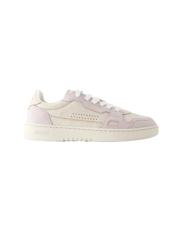 Women's Sneakers with Heel - Stabilizing Technology for Better Balance During RunningDice Lo Sneakers - Axel Arigato - Leather - Beige/Lilac Women's Sneakers with Heel - Stabilizing Technology for Better Balance During RunningDice Lo Sneakers - Axel Arigato - Leather - Beige/Lilac