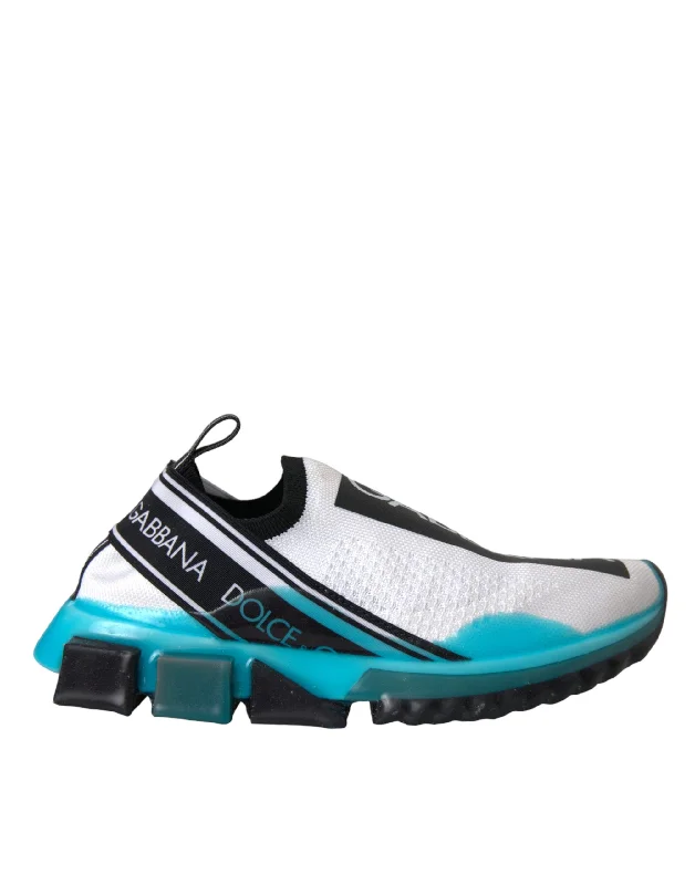 High - Top Women's Leather Sneakers in Black for a Stylish and Durable OptionDolce & Gabbana   blue Slip On Sorrento Sneakers Women's Shoes (Pre-Owned)