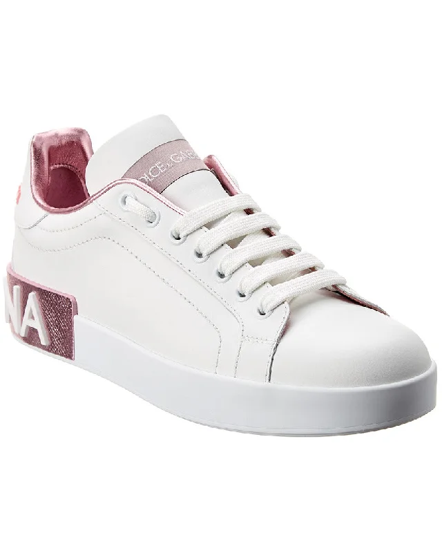 Sparkly Rhinestone - Embellished Women's Sneakers for a Glamorous and Eye - Catching LookDolce & Gabbana Portofino Leather Sneaker Sparkly Rhinestone - Embellished Women's Sneakers for a Glamorous and Eye - Catching LookDolce & Gabbana Portofino Leather Sneaker