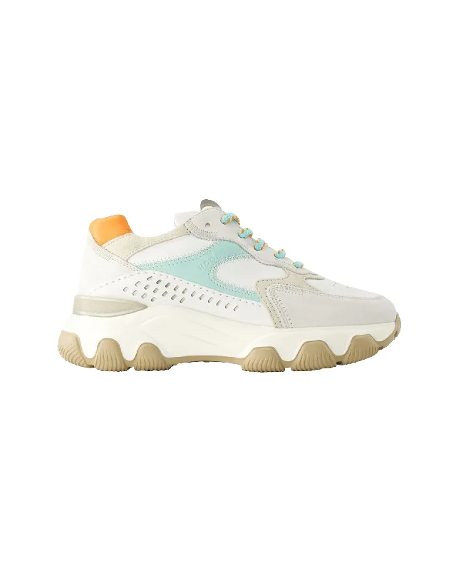Lace - Up Women's Athletic Sneakers with Shock - Absorbing Midsoles for Intense WorkoutsHyperactive Sneakers - Hogan - Leather - Grey/Brown Lace - Up Women's Athletic Sneakers with Shock - Absorbing Midsoles for Intense WorkoutsHyperactive Sneakers - Hogan - Leather - Grey/Brown