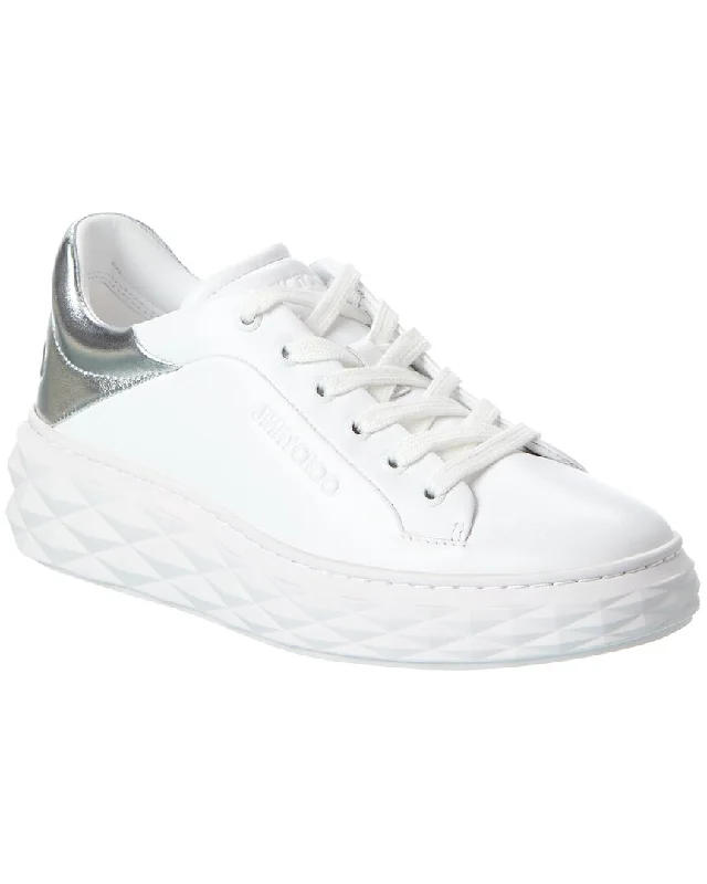 Wide - Width Women's Sneakers for Comfortable Fit for Those with Wider FeetJimmy Choo Diamond Maxi/F II Leather Sneaker Wide - Width Women's Sneakers for Comfortable Fit for Those with Wider FeetJimmy Choo Diamond Maxi/F II Leather Sneaker