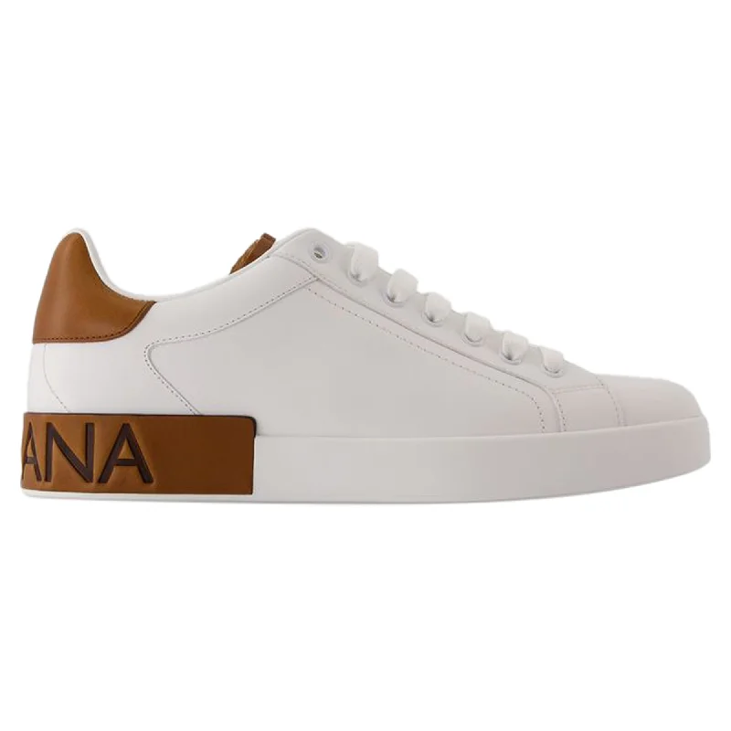 Smart - Tech Women's Sneakers with Fitness Tracking Features for Active Lifestyle EnthusiastsLow Top Sneakers - Dolce&Gabbana - Leather - White Smart - Tech Women's Sneakers with Fitness Tracking Features for Active Lifestyle EnthusiastsLow Top Sneakers - Dolce&Gabbana - Leather - White