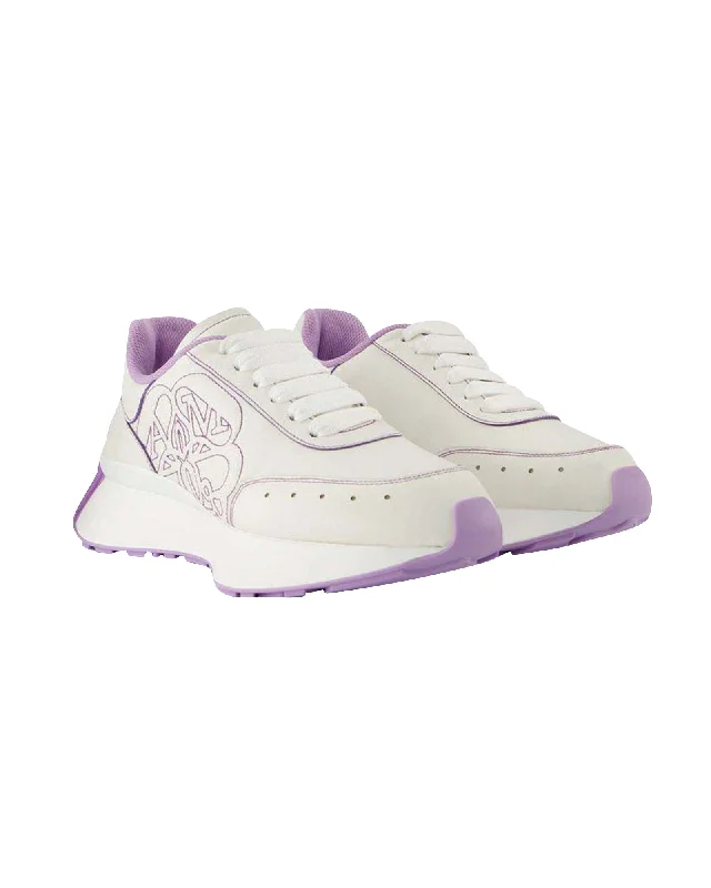 Lace - Up Women's Athletic Sneakers with Shock - Absorbing Midsoles for Intense WorkoutsOversized Sneakers - Alexander Mcqueen - Black/White - Leather Lace - Up Women's Athletic Sneakers with Shock - Absorbing Midsoles for Intense WorkoutsOversized Sneakers - Alexander Mcqueen - Black/White - Leather