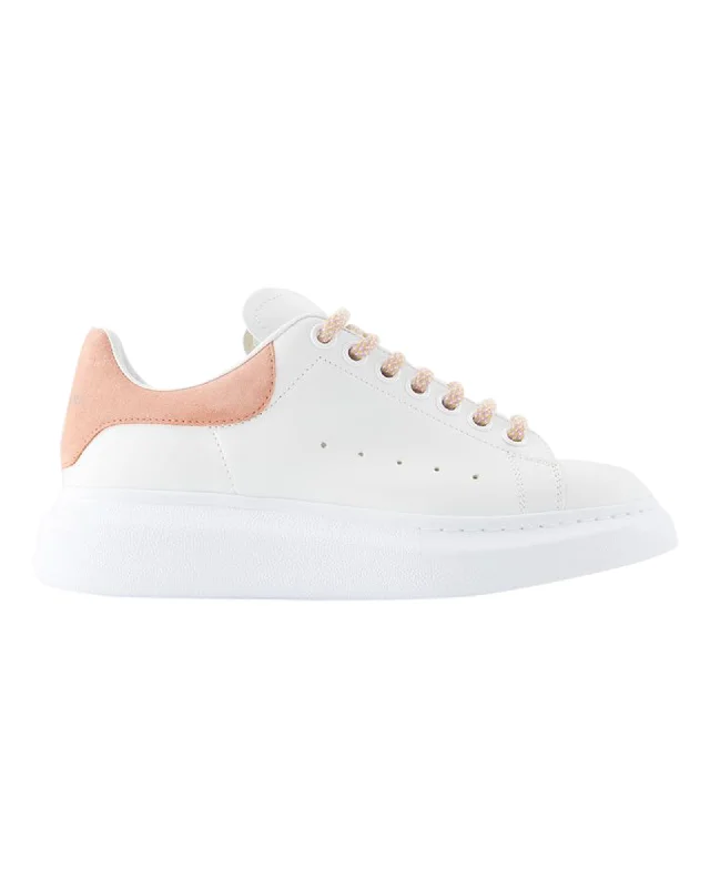 Sparkly Rhinestone - Embellished Women's Sneakers for a Glamorous and Eye - Catching LookOversized Sneakers - Alexander McQueen - Leather - White Sparkly Rhinestone - Embellished Women's Sneakers for a Glamorous and Eye - Catching LookOversized Sneakers - Alexander McQueen - Leather - White