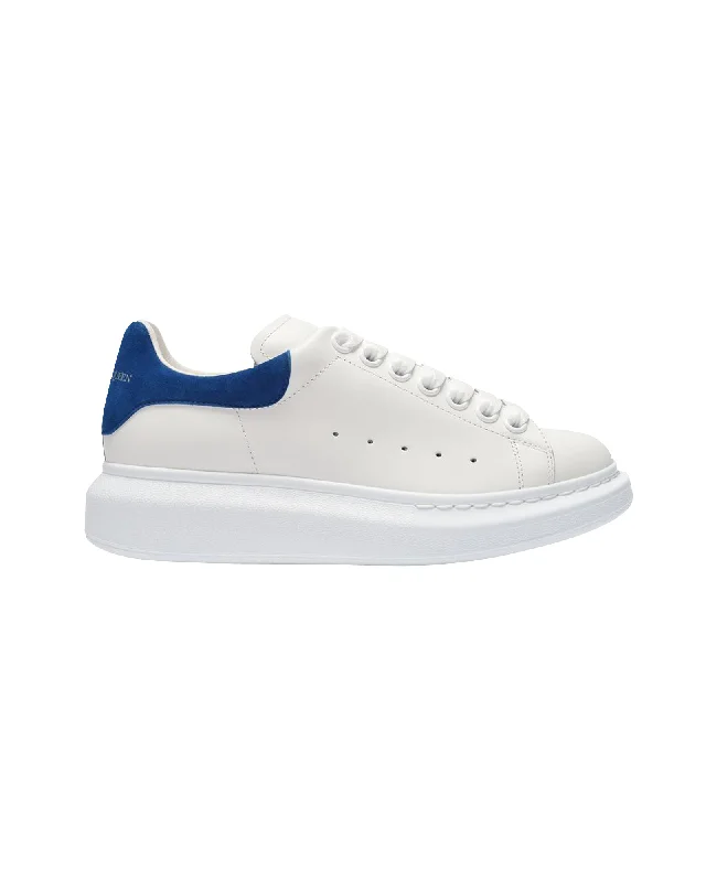 Breathable Mesh Women's Running Sneakers with Reflective Trim for Nighttime JoggingOversized Sneakers - Alexander Mcqueen - White/Blue Paris - Leather Breathable Mesh Women's Running Sneakers with Reflective Trim for Nighttime JoggingOversized Sneakers - Alexander Mcqueen - White/Blue Paris - Leather