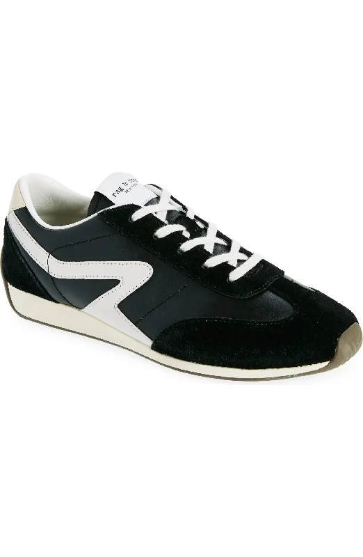 Vegan - Friendly Women's Sneakers Made from Recycled Materials for an Eco - Conscious Choicerag & bone Women's Retro Runner Slim Lace Up Sneakers, Black Vegan - Friendly Women's Sneakers Made from Recycled Materials for an Eco - Conscious Choicerag & bone Women's Retro Runner Slim Lace Up Sneakers, Black