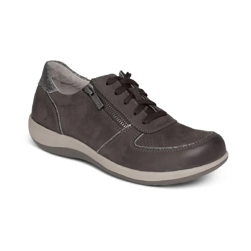 Women's Sneakers with Adjustable Straps for a Customized Fit During High - Impact ExercisesRoxy Arch Support Casual Sneaker In Dark Grey Women's Sneakers with Adjustable Straps for a Customized Fit During High - Impact ExercisesRoxy Arch Support Casual Sneaker In Dark Grey