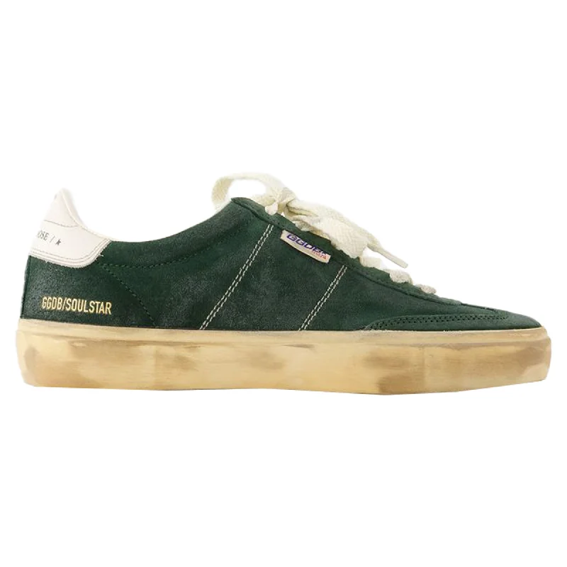 Sparkly Rhinestone - Embellished Women's Sneakers for a Glamorous and Eye - Catching LookSoul Star Sneakers - Golden Goose Deluxe Brand - Leather - Green Sparkly Rhinestone - Embellished Women's Sneakers for a Glamorous and Eye - Catching LookSoul Star Sneakers - Golden Goose Deluxe Brand - Leather - Green