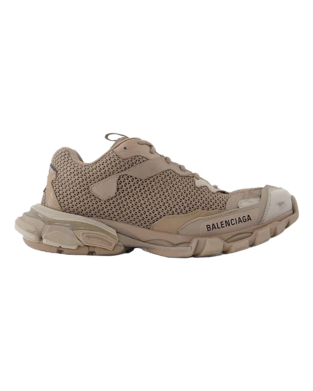 Vegan - Friendly Women's Sneakers Made from Recycled Materials for an Eco - Conscious ChoiceTrack.3 Sneakers - Balenciaga - Beige Mix Vegan - Friendly Women's Sneakers Made from Recycled Materials for an Eco - Conscious ChoiceTrack.3 Sneakers - Balenciaga - Beige Mix
