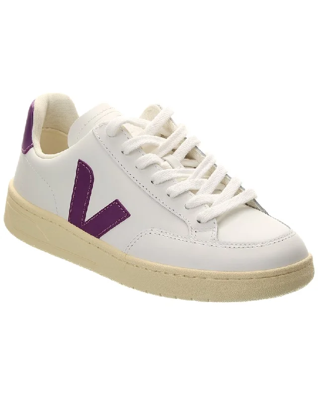 Vegan - Friendly Women's Sneakers Made from Recycled Materials for an Eco - Conscious ChoiceVEJA V-12 Leather Sneaker Vegan - Friendly Women's Sneakers Made from Recycled Materials for an Eco - Conscious ChoiceVEJA V-12 Leather Sneaker