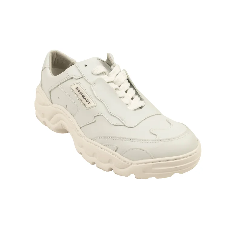Foldable Women's Travel Sneakers for Compact Storage in LuggageWhite Leather Boccaccio Low Sneakers Foldable Women's Travel Sneakers for Compact Storage in LuggageWhite Leather Boccaccio Low Sneakers