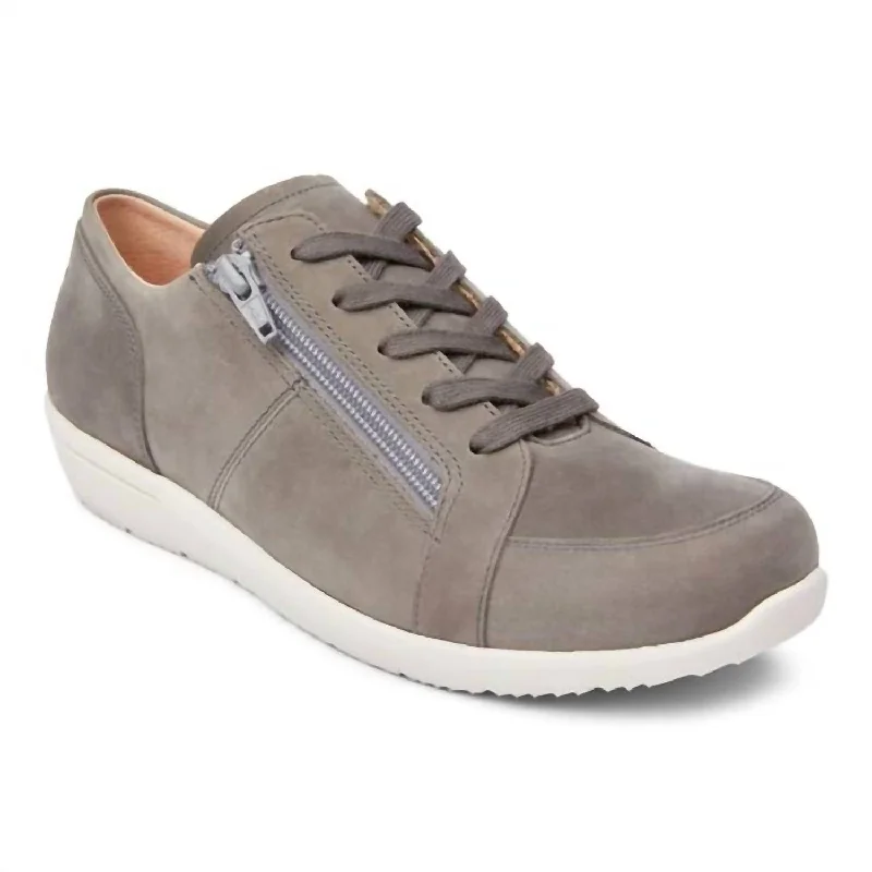 Women's Sneakers with Heel - Stabilizing Technology for Better Balance During RunningWomen's Abigail Lace Up Sneaker In Magnolia Slate Grey Women's Sneakers with Heel - Stabilizing Technology for Better Balance During RunningWomen's Abigail Lace Up Sneaker In Magnolia Slate Grey