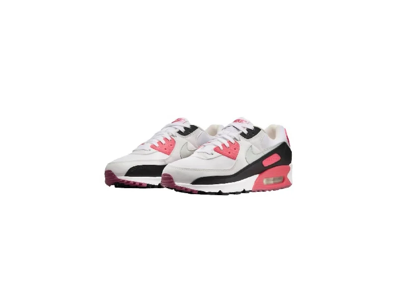 Women's Sneakers with Adjustable Straps for a Customized Fit During High - Impact ExercisesWomen's Air Max 90 Sneakers In White/light Silver-Aster Pink Women's Sneakers with Adjustable Straps for a Customized Fit During High - Impact ExercisesWomen's Air Max 90 Sneakers In White/light Silver-Aster Pink