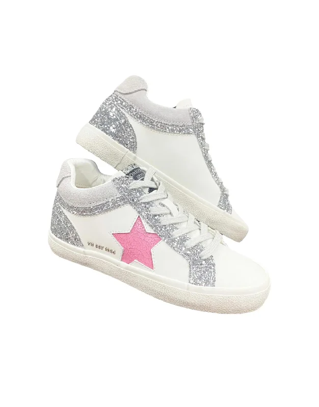 Slip - On Women's Canvas Sneakers in Navy for Easy and Effortless WearWomen's Bounce High Top Sneaker In White/glitter Multi Slip - On Women's Canvas Sneakers in Navy for Easy and Effortless WearWomen's Bounce High Top Sneaker In White/glitter Multi