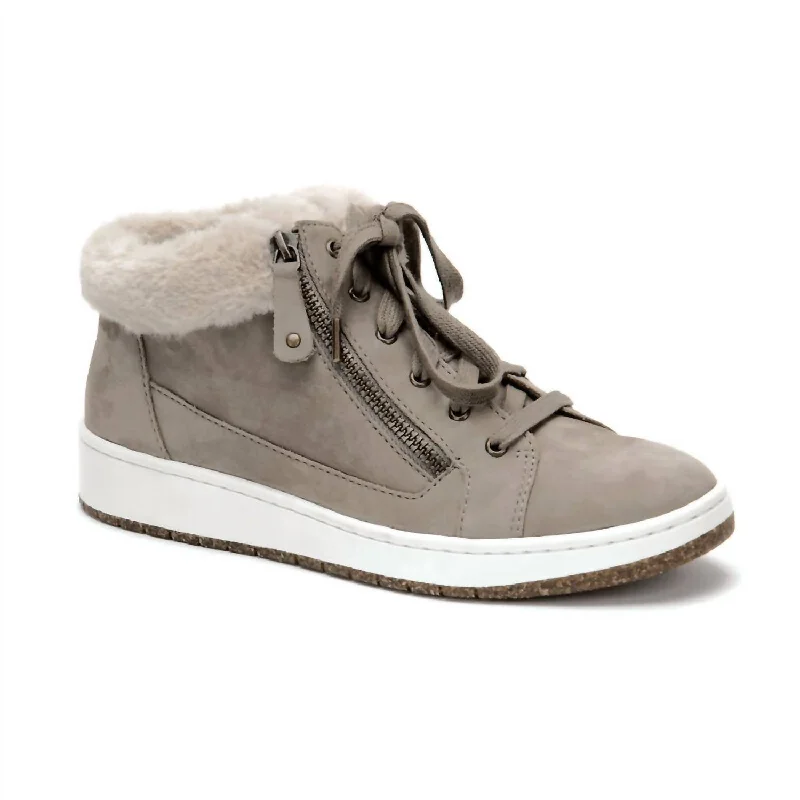 Women's Sneakers with Heel - Stabilizing Technology for Better Balance During RunningWomen's Dylan Arch Support Sneaker In Taupe Women's Sneakers with Heel - Stabilizing Technology for Better Balance During RunningWomen's Dylan Arch Support Sneaker In Taupe