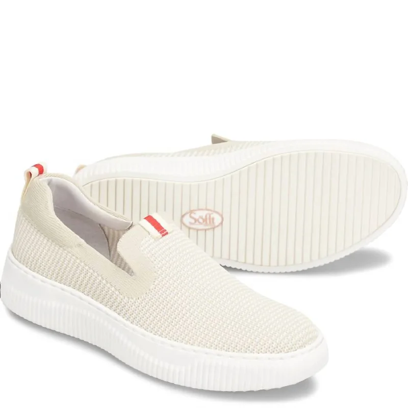 High - Top Women's Leather Sneakers in Black for a Stylish and Durable OptionWomen's Frayda Slip On Sneaker In Tofu Beige High - Top Women's Leather Sneakers in Black for a Stylish and Durable OptionWomen's Frayda Slip On Sneaker In Tofu Beige