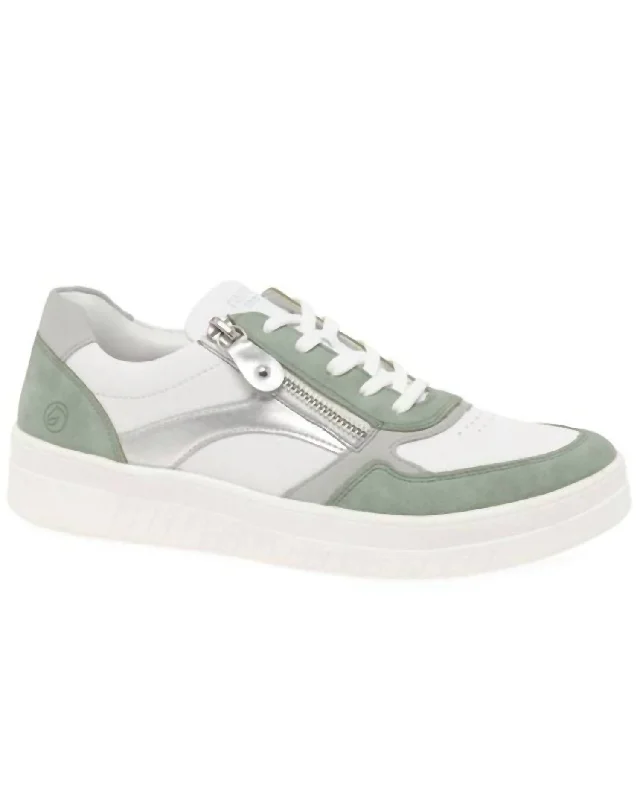 Women's Sneakers with Hidden Wedges for a Subtle Height Boost and Added StyleWomen's Kendra Sneakers In Peppermint/white Women's Sneakers with Hidden Wedges for a Subtle Height Boost and Added StyleWomen's Kendra Sneakers In Peppermint/white
