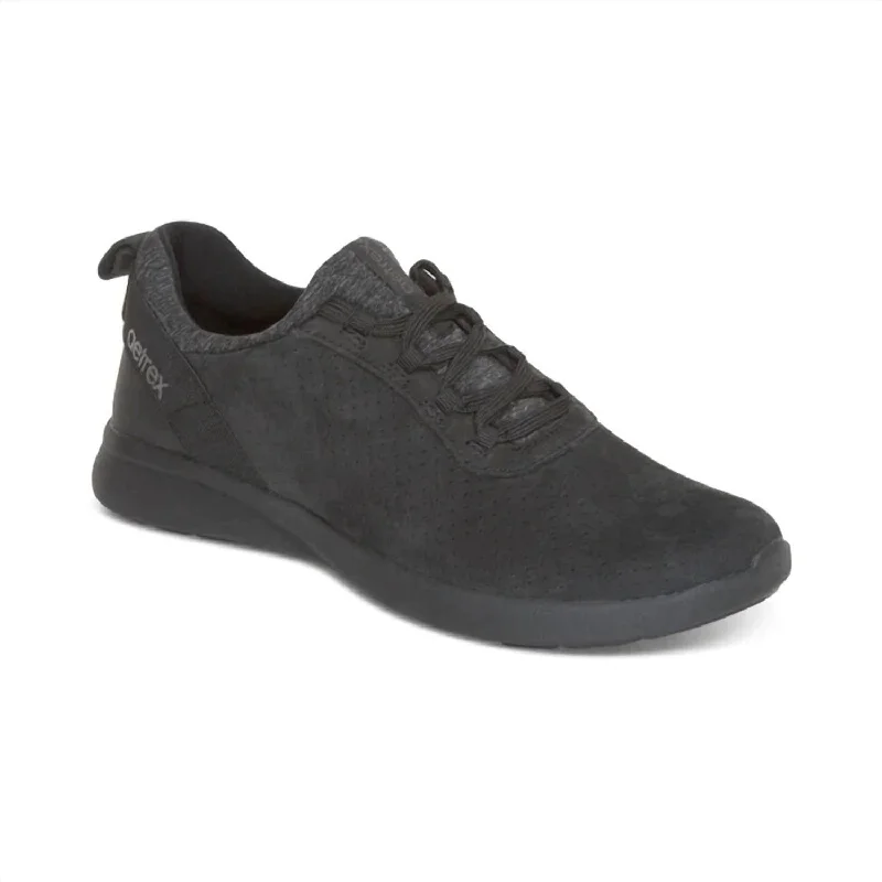 Lightweight Knit Women's Sneakers with Arch Support for All - Day ComfortWomen's Kora Lace Up Sneaker In Black Lightweight Knit Women's Sneakers with Arch Support for All - Day ComfortWomen's Kora Lace Up Sneaker In Black