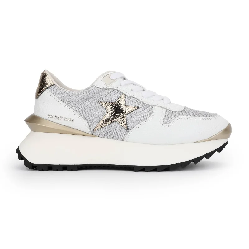 Sparkly Rhinestone - Embellished Women's Sneakers for a Glamorous and Eye - Catching LookWomen's Major Hi Rise Sneaker In White Pebbled Sparkly Rhinestone - Embellished Women's Sneakers for a Glamorous and Eye - Catching LookWomen's Major Hi Rise Sneaker In White Pebbled