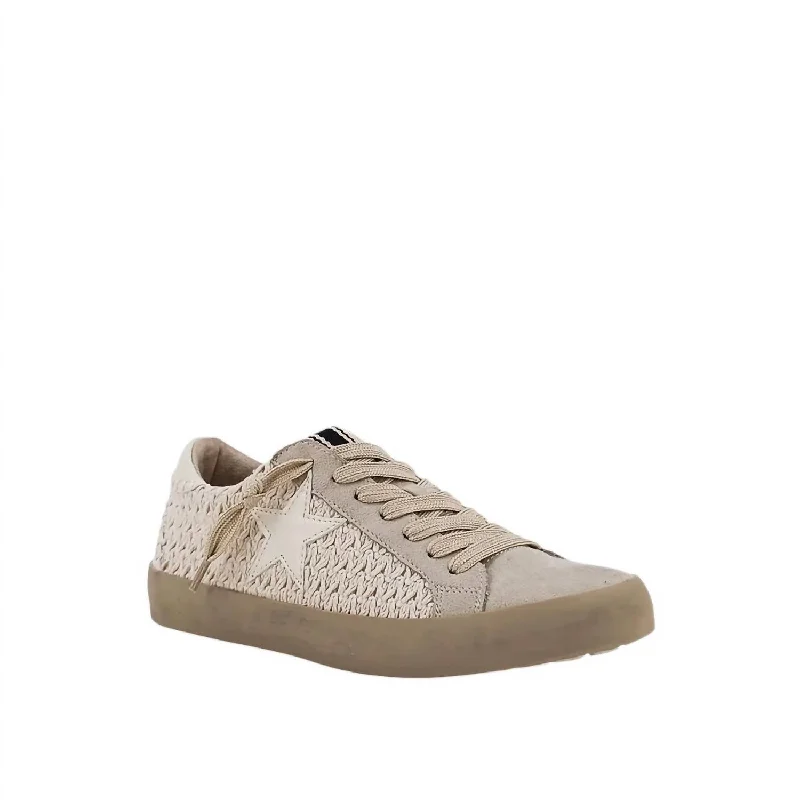 Women's Sneakers with Heel - Stabilizing Technology for Better Balance During RunningWomen's Paula Sneakers In Bone Woven Women's Sneakers with Heel - Stabilizing Technology for Better Balance During RunningWomen's Paula Sneakers In Bone Woven