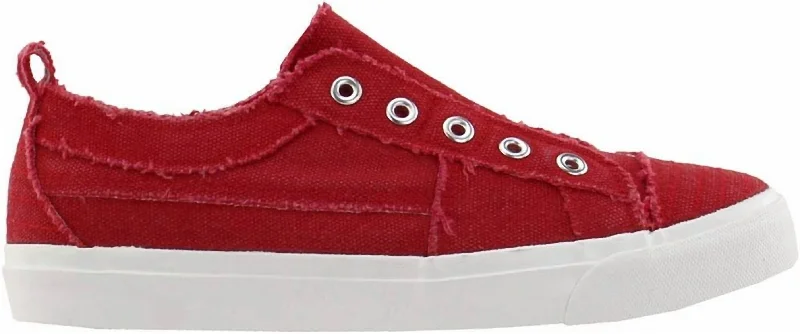 Vegan - Friendly Women's Sneakers Made from Recycled Materials for an Eco - Conscious ChoiceWomen's Slip On Sneakers In Red Vegan - Friendly Women's Sneakers Made from Recycled Materials for an Eco - Conscious ChoiceWomen's Slip On Sneakers In Red